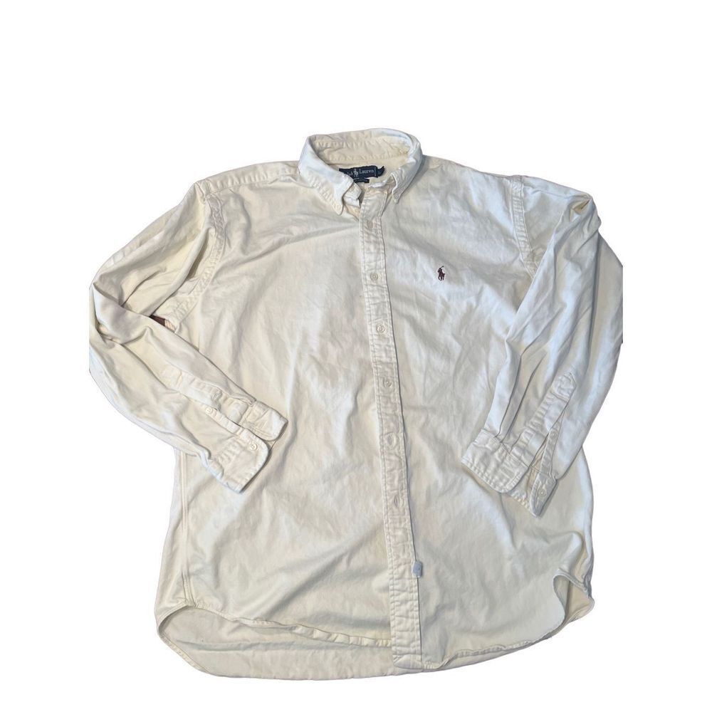Ralph Lauren Men's L Creme heavyweight Shirt